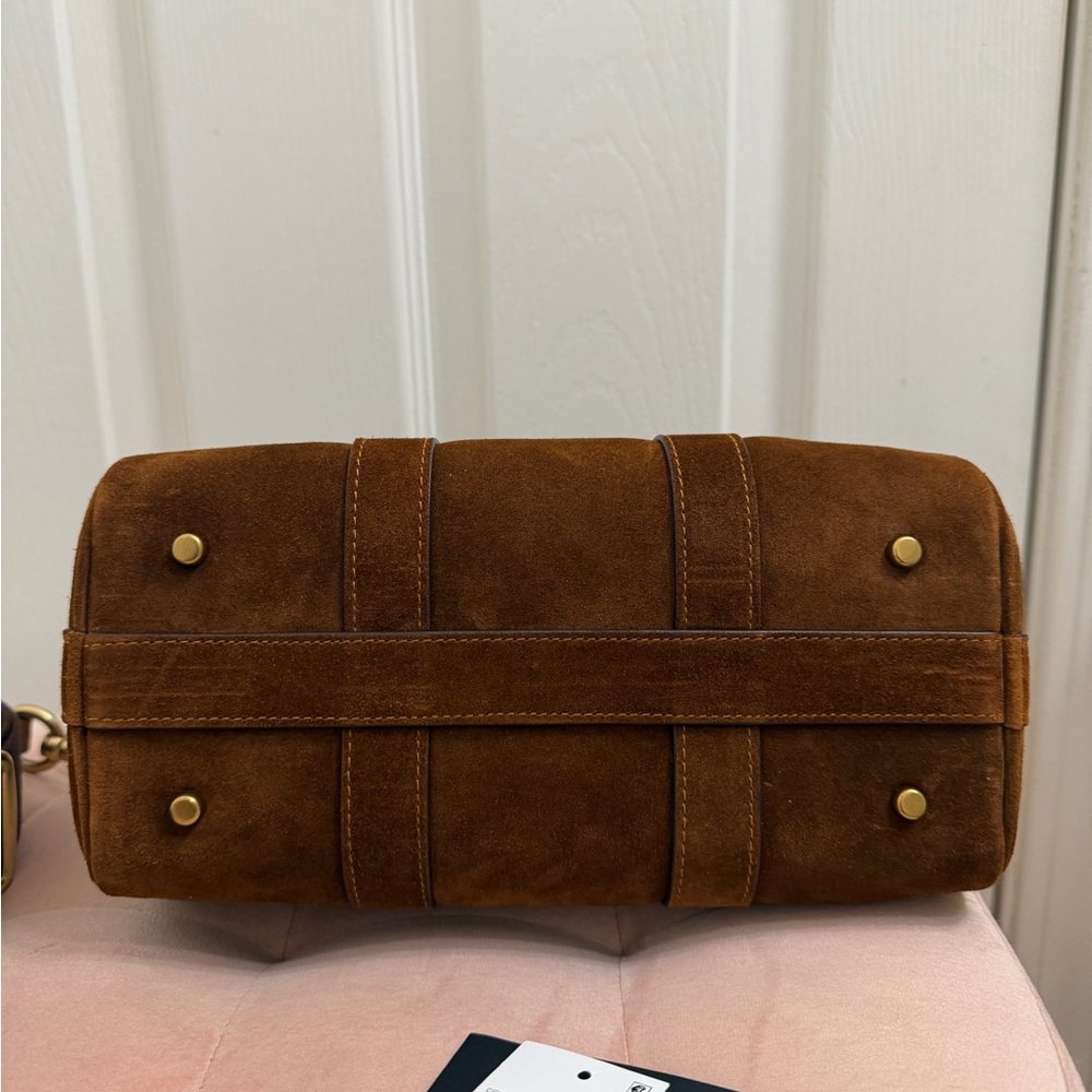 Coach Compass 25 Warm Brown Suede with Extra Straps - Picture 7 of 12